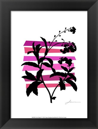 Framed Color Shade V Print