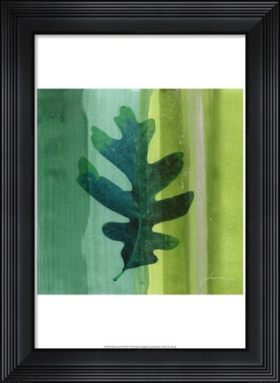 Framed Silver Leaf Tile III Print