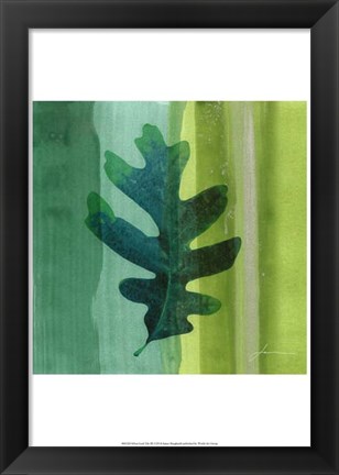 Framed Silver Leaf Tile III Print