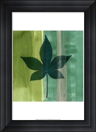 Framed Silver Leaf Tile IV Print