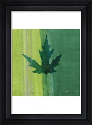 Framed Silver Leaf Tile V Print