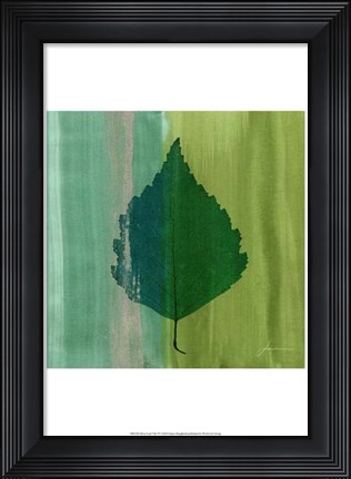 Framed Silver Leaf Tile VI Print