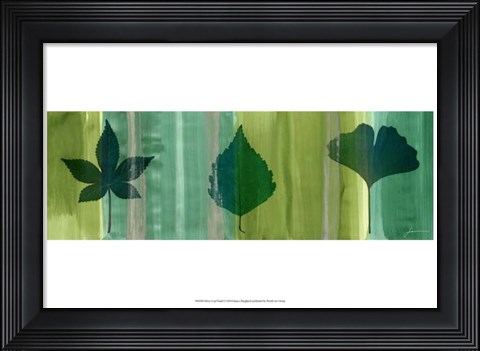Framed Silver Leaf Panel I Print