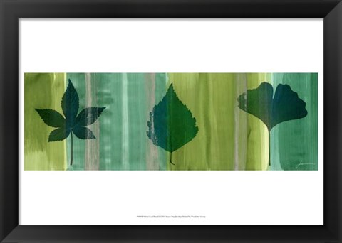 Framed Silver Leaf Panel I Print