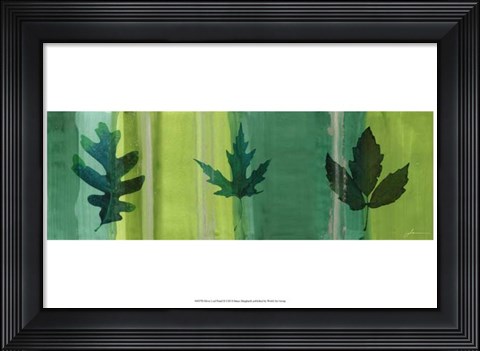 Framed Silver Leaf Panel II Print