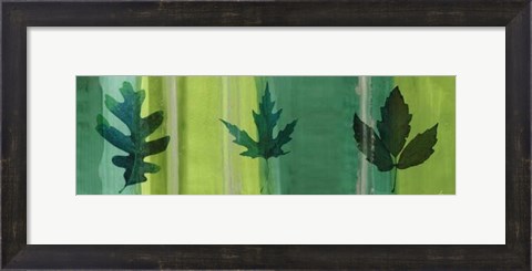 Framed Silver Leaf Panel II Print
