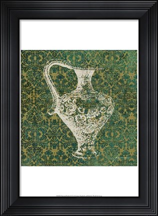 Framed Patterned Bottles III Print