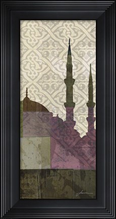 Framed Eastern Spires I Print