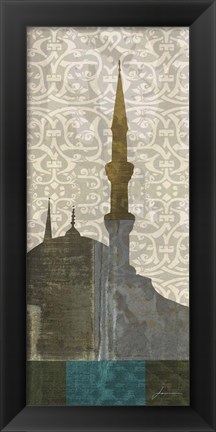 Framed Eastern Spires II Print