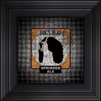 Framed Hound&#39;s Tooth II Print