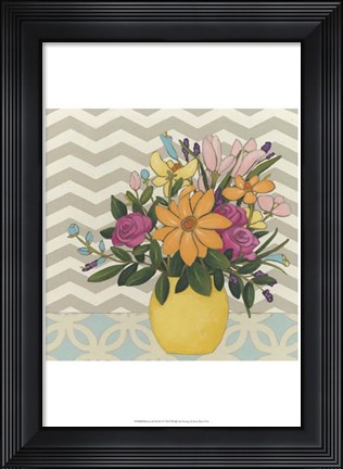 Framed Patterns &amp; Petals I Print