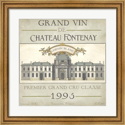 Framed Vintage Wine Labels IX Print