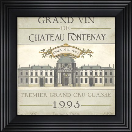 Framed Vintage Wine Labels IX Print