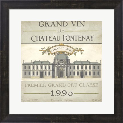 Framed Vintage Wine Labels IX Print