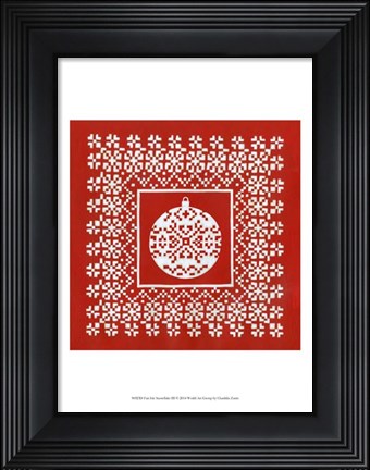 Framed Fair Isle Snowflake III Print