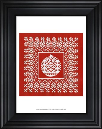 Framed Fair Isle Snowflake VI Print
