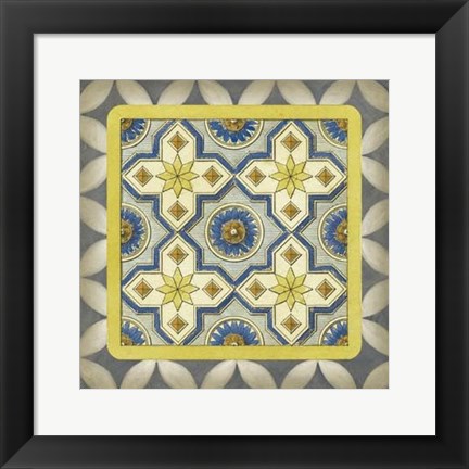 Framed Classic Tile I Print