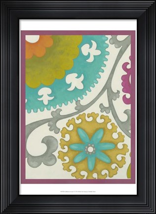 Framed Celebration Suzani V Print