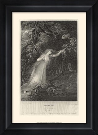 Framed Hamlet - drawing Print