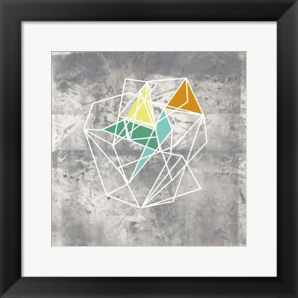 Framed Geomolecule IV Print