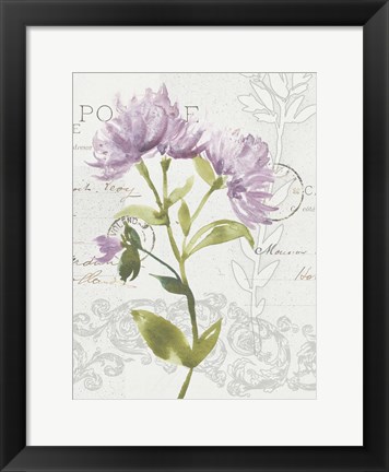 Framed Romantic Watercolor II Print