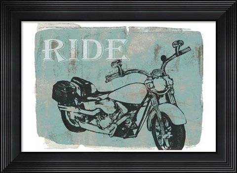 Framed Motorcycle Ride I Print