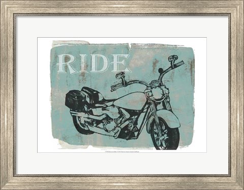 Framed Motorcycle Ride I Print