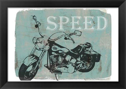 Framed Motorcycle Ride II Print