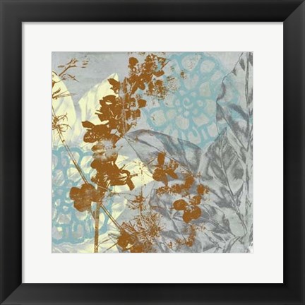 Framed Tropical Interplay I Print