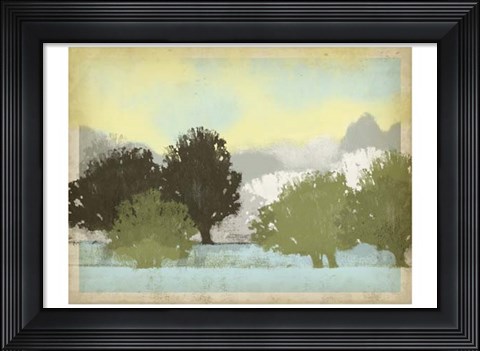 Framed Serene Park I Print