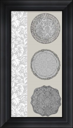 Framed Linear Tableware I Print