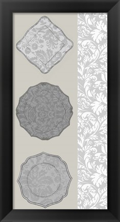 Framed Linear Tableware II Print