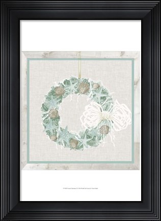 Framed Coastal Christmas II Print