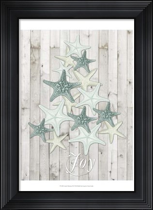 Framed Coastal Christmas III Print