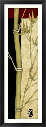 Framed Meditative Bamboo Panel III Print