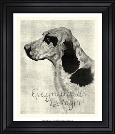 Framed B&amp;W E&#39;pagneul de Bretagne Print