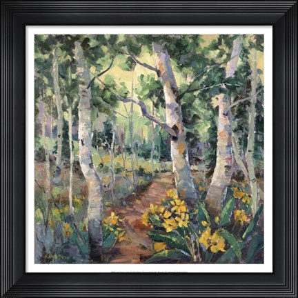 Framed Four Seasons Aspens II Print