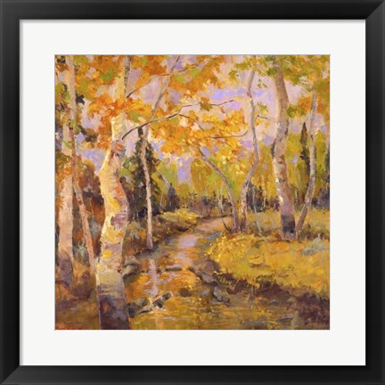 Framed Four Seasons Aspens III Print