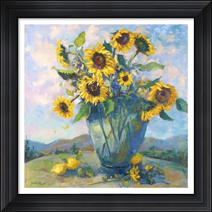 Framed Floral Kaleidoscope III Print