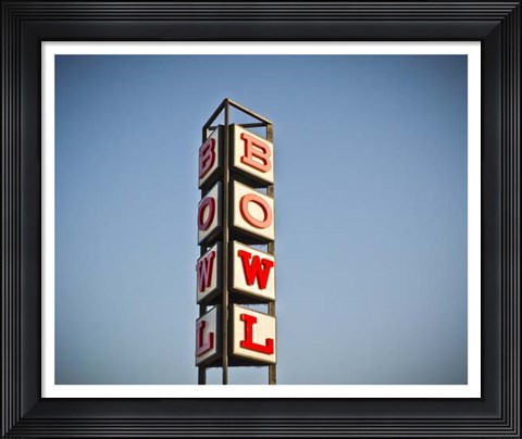 Framed Vintage Bowl I Print