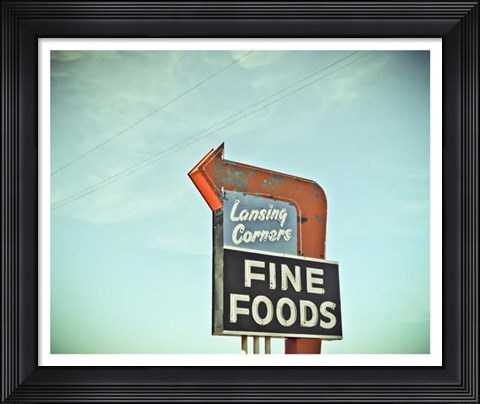Framed Vintage Diner II Print