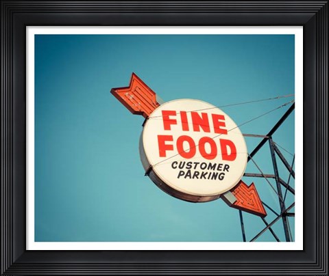 Framed Vintage Diner III Print