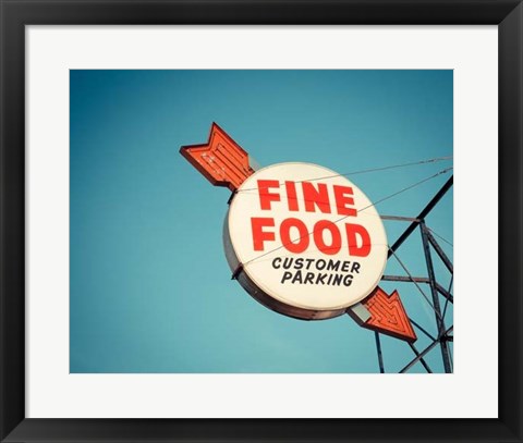 Framed Vintage Diner III Print