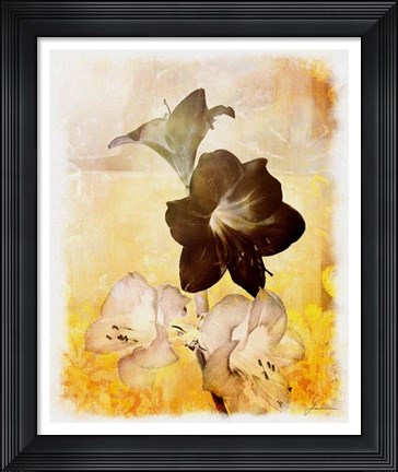 Framed Brocade Garden II Print
