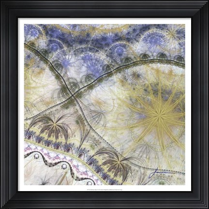 Framed Bedouin Map I Print