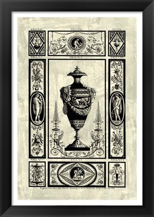 Framed Pergolesi Urn II Print