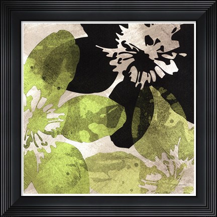 Framed Bloomer Tiles VI Print