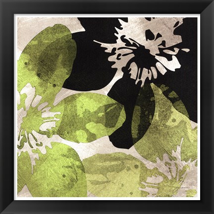 Framed Bloomer Tiles VI Print