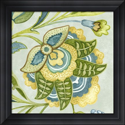 Framed Decorative Golden Bloom IV Print