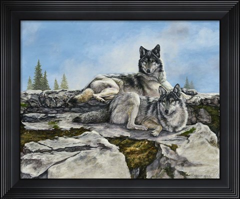 Framed Mountain Morning Print